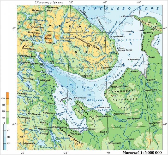 Геоэкологическое районирование заливов Белого моря