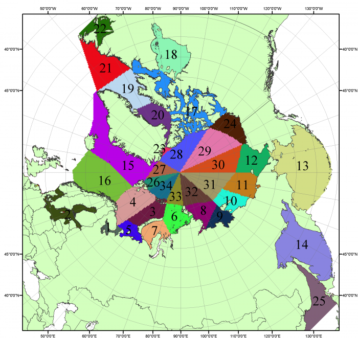 Некоторые особенности ледовых условий в северо-западной части Северного Ледовитого океана за период 1979-2022 гг.